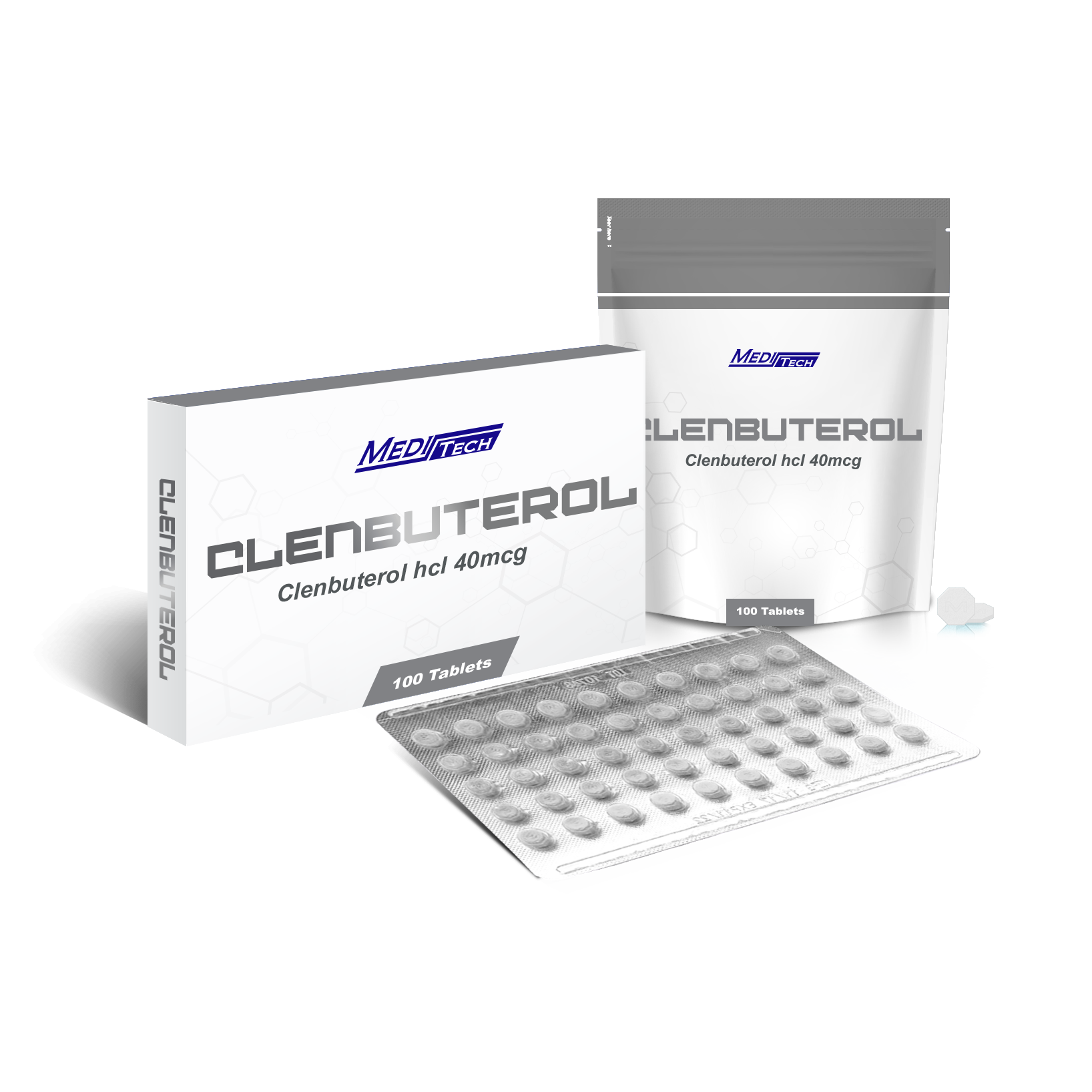 Clenbuterol (Clenbuterol hcl 40 mcg) 100 tablets (Blister)