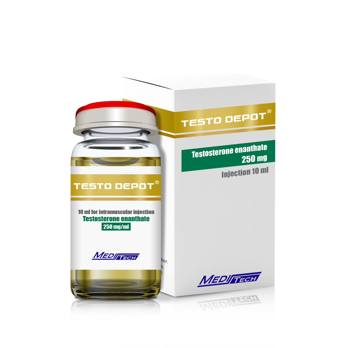 TESTO DEPOT (Testosterone Enanthate 250 mg/ml) 10 ml vial (Test E)