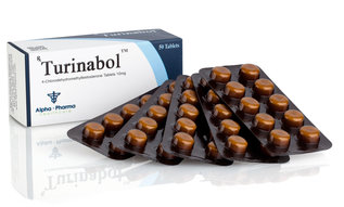 Alpha Pharma. Turinabol (4-Chlorodehydromethyltestosterone 10 mg) 50 Scored Tablets (Tbol)