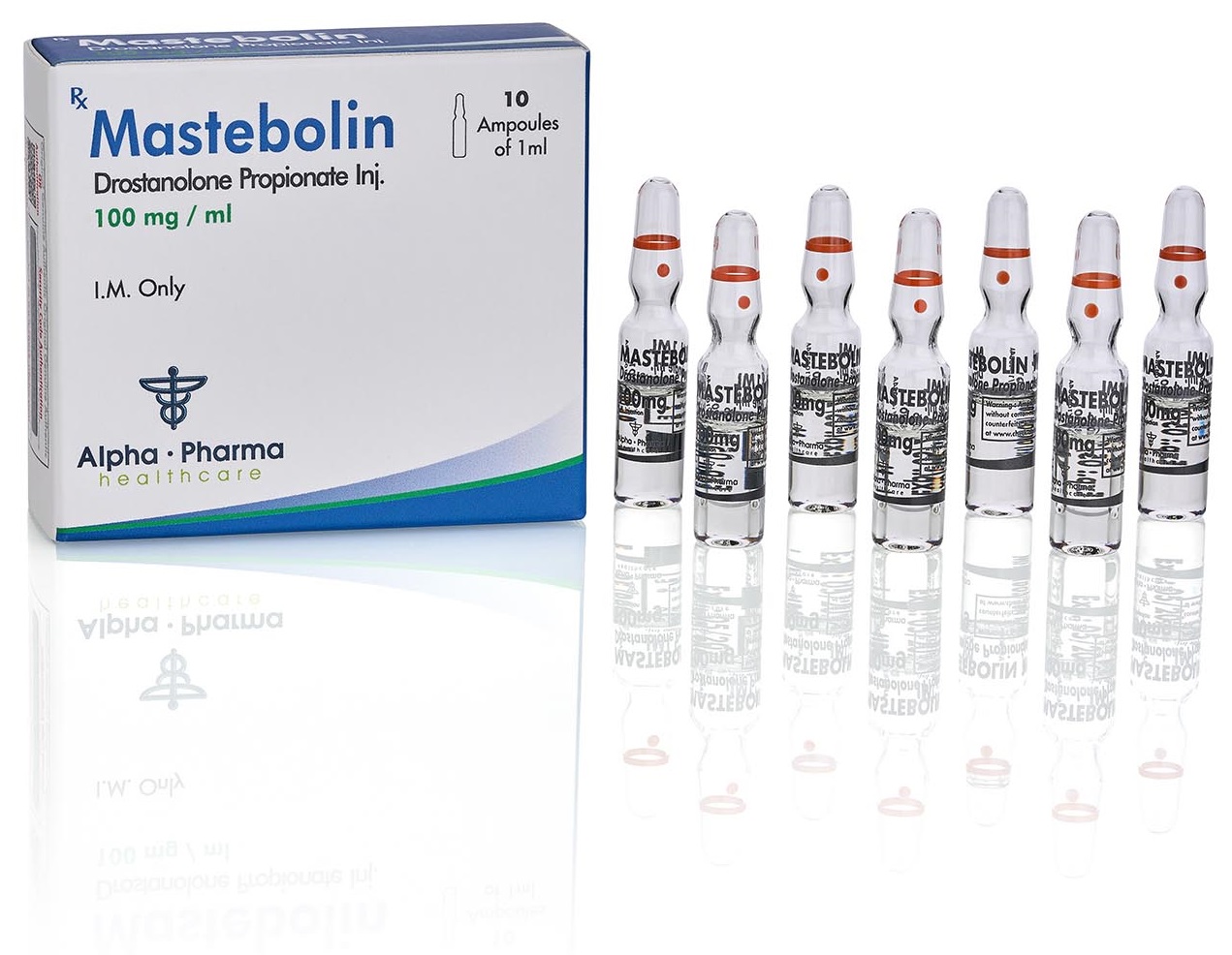 Alpha Pharma. Mastebolin (Drostanolone Propionate 100 mg/ml) 10 ml (Mast P)