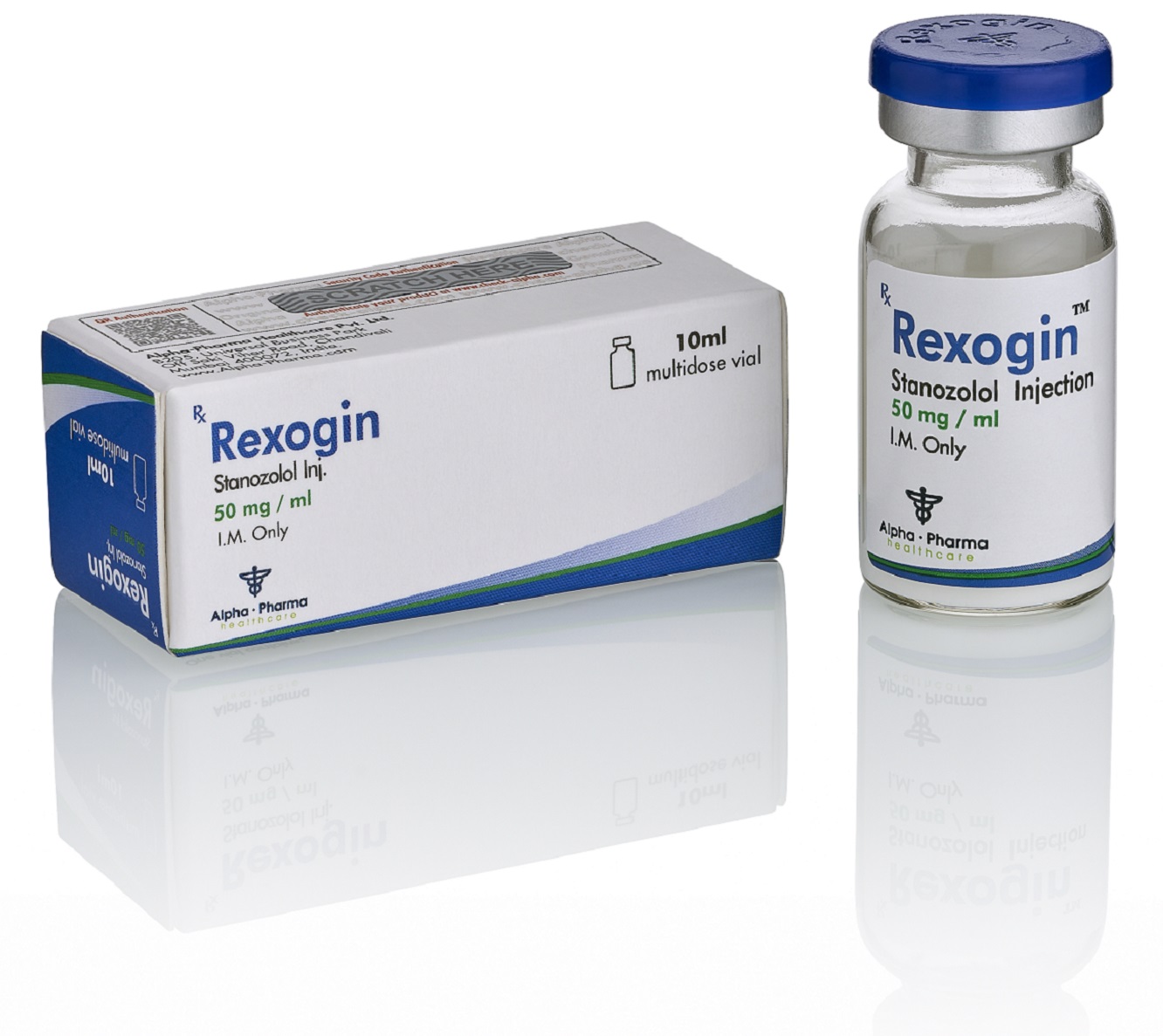 Alpha Pharma. Rexogin (Stanozolol 50 mg/ml) 10 ml
