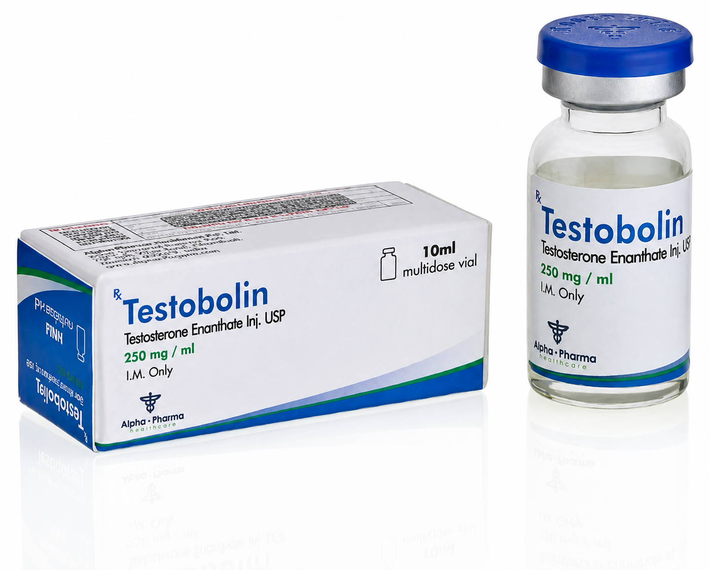 Alpha Pharma. Testobolin (Testosterone Enanthate 250 mg/ml) (Test E)